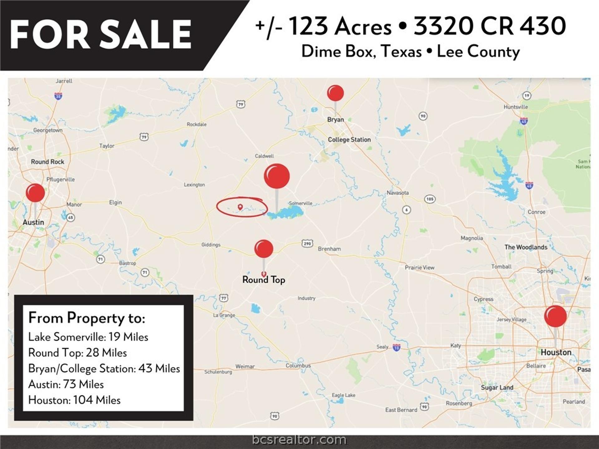 3320 County Road 430, Dime Box, TX, 77853